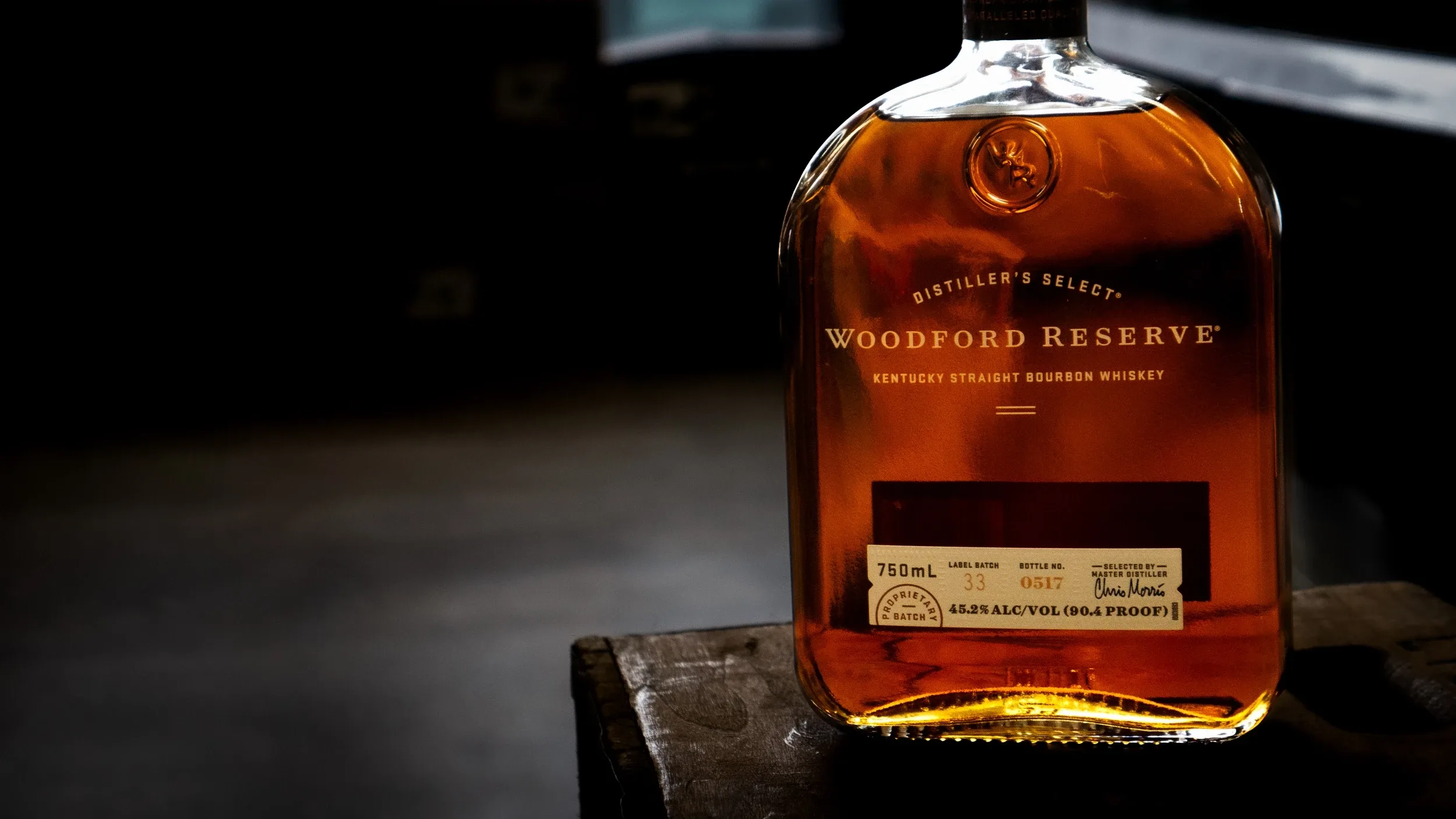 Woodford Reserve bourbon bottle